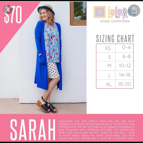 Lularoe Sarah Duster - Picture 4 of 4